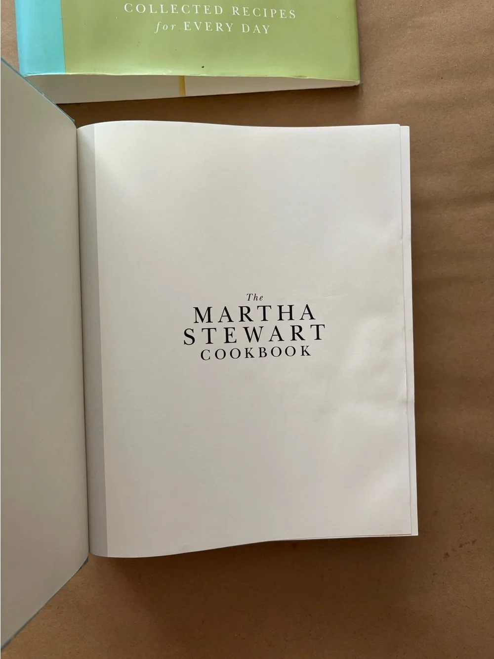 Martha Stewart Cookbook — Green Cover with Teal Spine